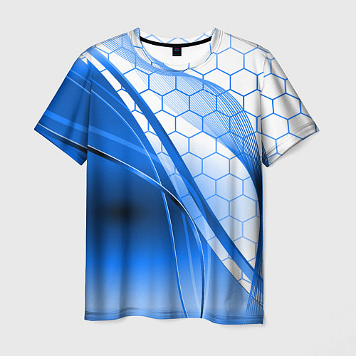 Мужская футболка ABSTRACT BLUE / 3D-принт – фото 1