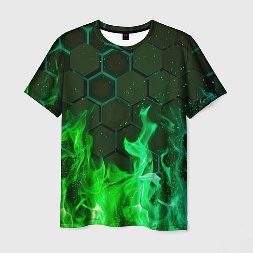 Мужская футболка Fire / 3D-принт – фото 1