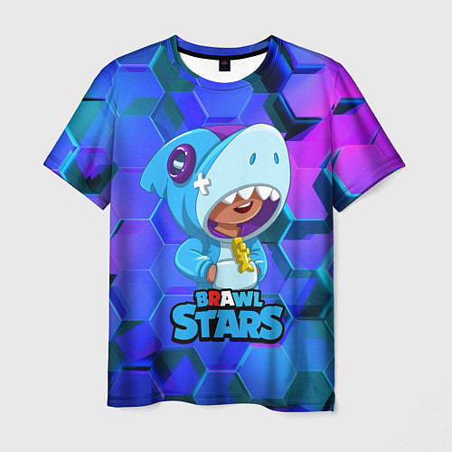 Мужская футболка Скин акулы Леона / 3D-принт – фото 1