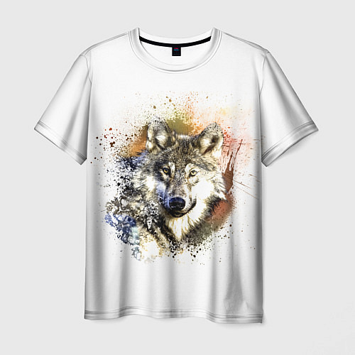 Мужская футболка Wolf / 3D-принт – фото 1