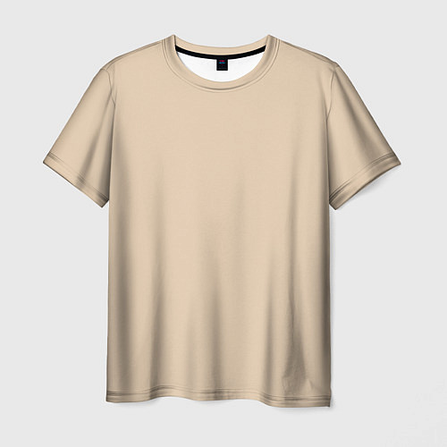 Мужская футболка Бежевая Маска / 3D-принт – фото 1