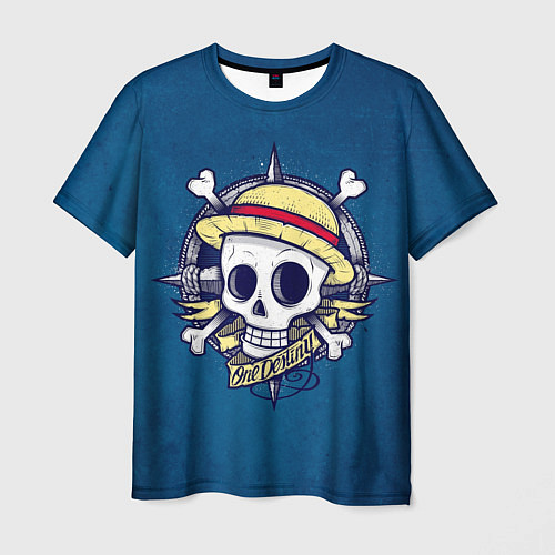 Мужская футболка Straw hat pirates / 3D-принт – фото 1