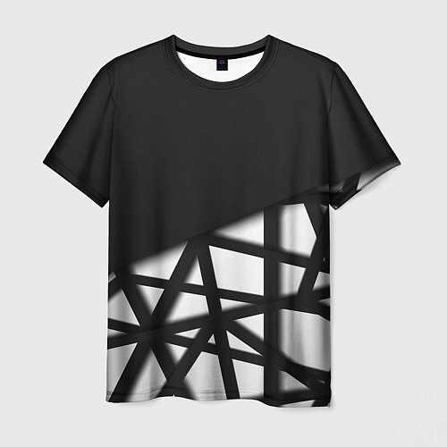 Мужская футболка BLACK GEOMETRY / 3D-принт – фото 1