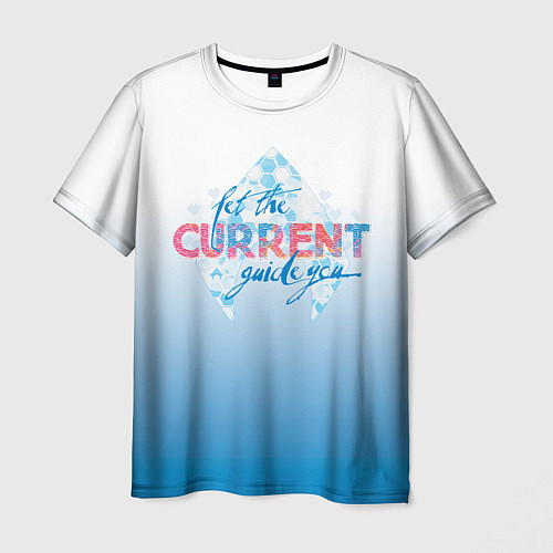 Мужская футболка CURRENT / 3D-принт – фото 1
