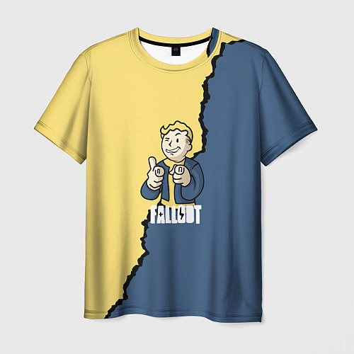 Мужская футболка Fallout logo boy / 3D-принт – фото 1