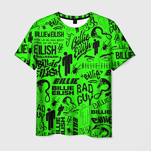 Мужская футболка BILLIE EILISH БИЛЛИ АЙЛИШ / 3D-принт – фото 1