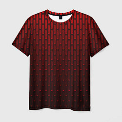 Футболка мужская Текстура красный градиент, цвет: 3D-принт