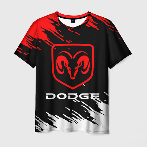 Мужская футболка DODGE / 3D-принт – фото 1