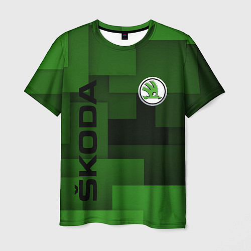 Мужская футболка SKODA / 3D-принт – фото 1