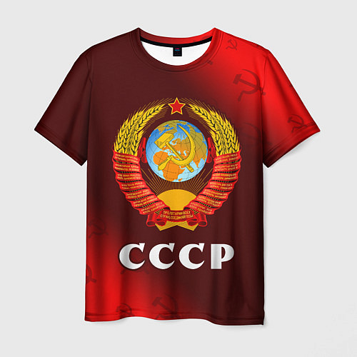 Мужская футболка СССР USSR / 3D-принт – фото 1