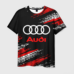 Футболка мужская AUDI, цвет: 3D-принт