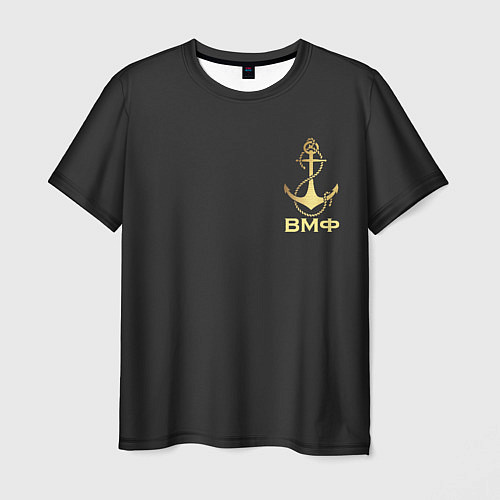 Мужская футболка ВМФ С праздником / 3D-принт – фото 1