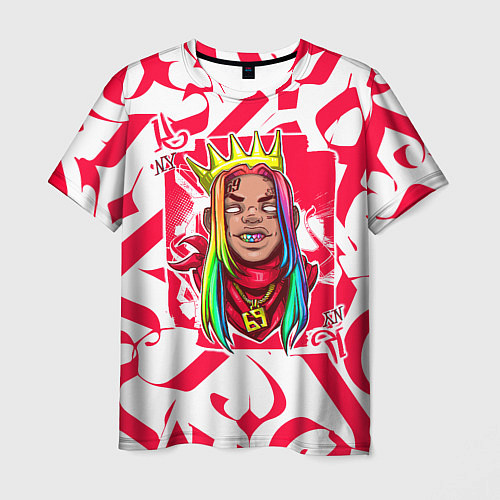 Мужская футболка 6ix9ine Tekashi / 3D-принт – фото 1