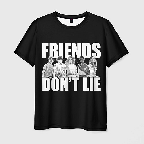 Мужская футболка Friends Dont Lie / 3D-принт – фото 1