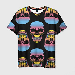 Мужская футболка Neon skull!