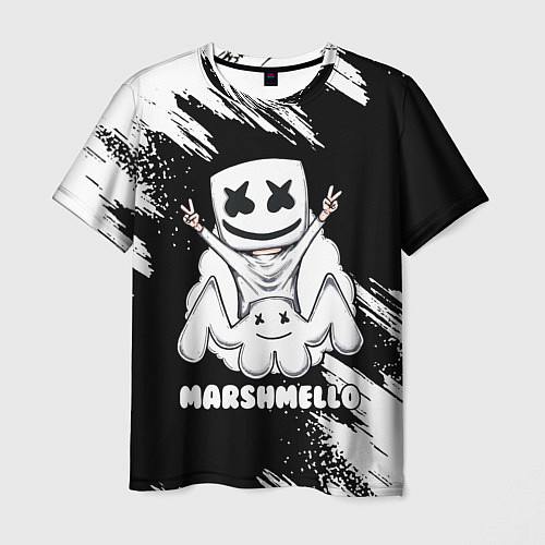 Мужская футболка MARSHMELLO / 3D-принт – фото 1