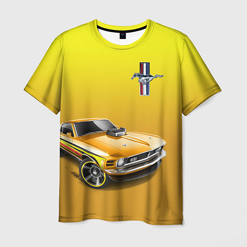Мужская футболка Ford mustang - motorsport / 3D-принт – фото 1
