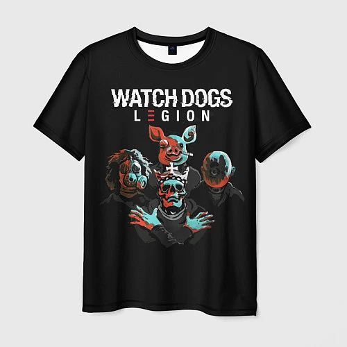 Мужская футболка Watch Dogs Legion / 3D-принт – фото 1