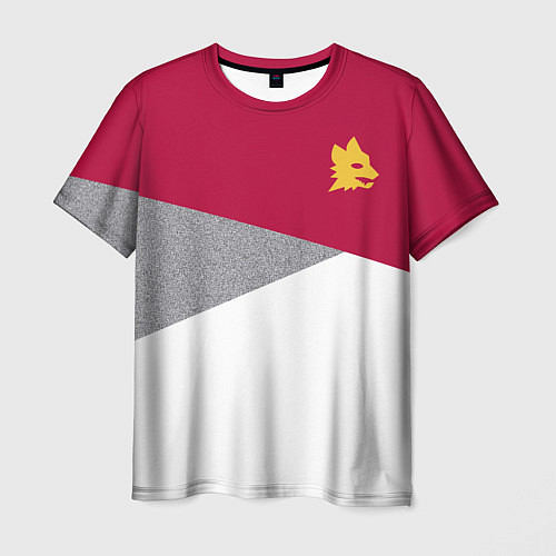 Мужская футболка AS Roma Red Design 2122 / 3D-принт – фото 1