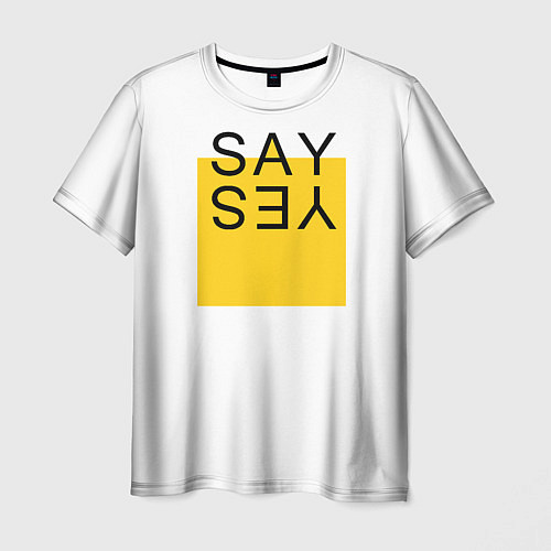 Мужская футболка SAY YES / 3D-принт – фото 1