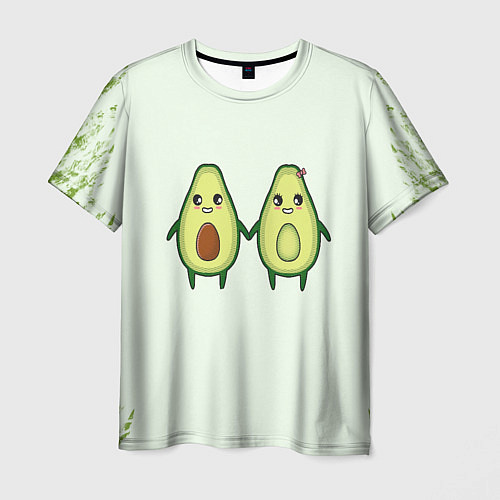 Мужская футболка Авокадо / 3D-принт – фото 1