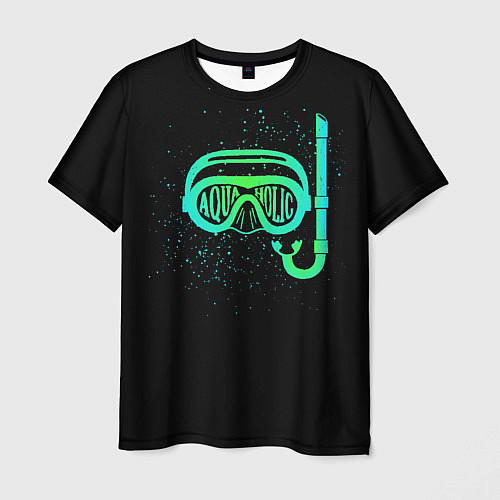 Мужская футболка Aquaholic / 3D-принт – фото 1