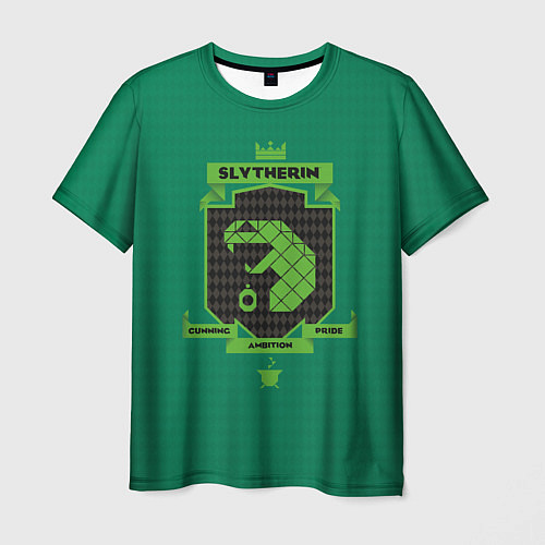 Мужская футболка Slytherin / 3D-принт – фото 1