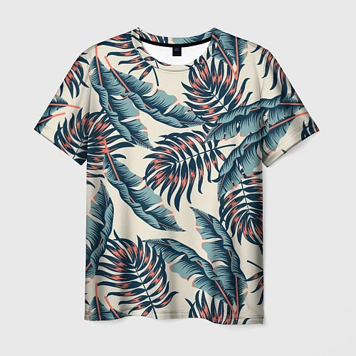 Мужская футболка Тихие тропики / 3D-принт – фото 1
