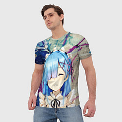 Футболка мужская Re: Zero Жизнь с нуля, цвет: 3D-принт — фото 2
