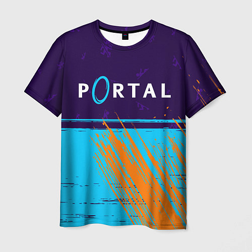Мужская футболка PORTAL ПОРТАЛ / 3D-принт – фото 1