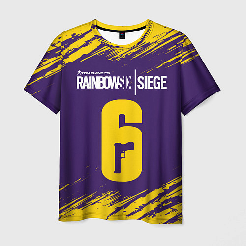 Мужская футболка RAINBOW SIX SIEGE РАДУГА 6 / 3D-принт – фото 1