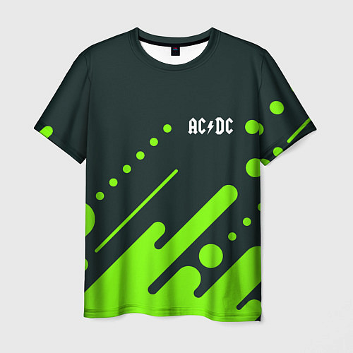 Мужская футболка AC DС / 3D-принт – фото 1