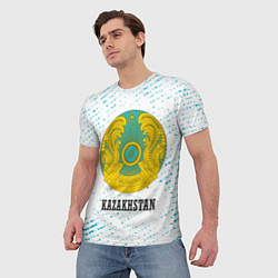 Футболка мужская KAZAKHSTAN КАЗАХСТАН, цвет: 3D-принт — фото 2