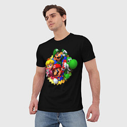 Футболка мужская Марио, цвет: 3D-принт — фото 2