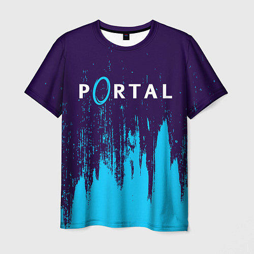 Мужская футболка PORTAL ПОРТАЛ / 3D-принт – фото 1