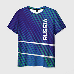 Футболка мужская Russia, цвет: 3D-принт