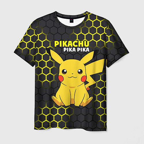 Мужская футболка Pikachu Pika Pika / 3D-принт – фото 1