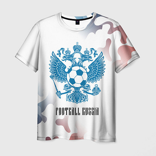 Мужская футболка FOOTBALL RUSSIA Футбол / 3D-принт – фото 1