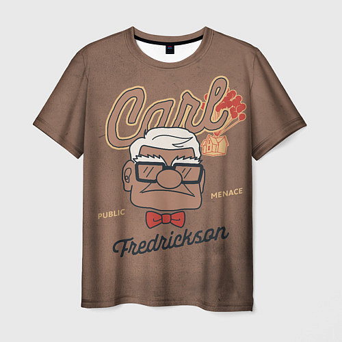 Мужская футболка Carl Fredricksen / 3D-принт – фото 1