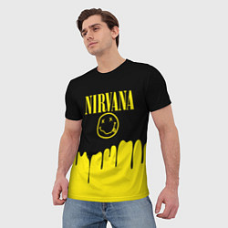 Футболка мужская Nirvana, цвет: 3D-принт — фото 2