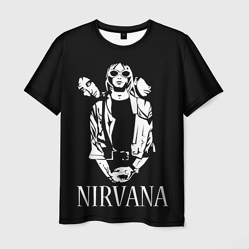 Мужская футболка NIRVANA / 3D-принт – фото 1