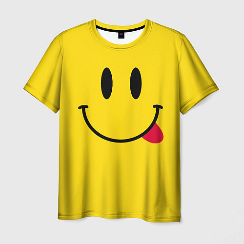 Мужская футболка Смайлик милый / 3D-принт – фото 1
