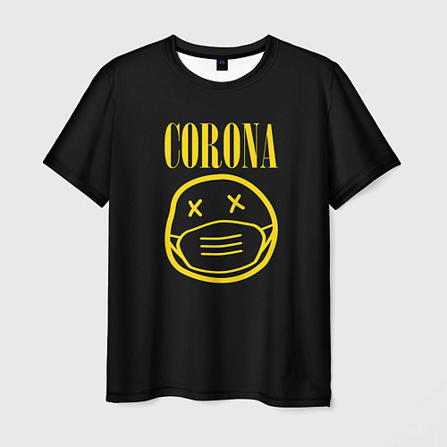 Мужская футболка Corona Nirvana / 3D-принт – фото 1