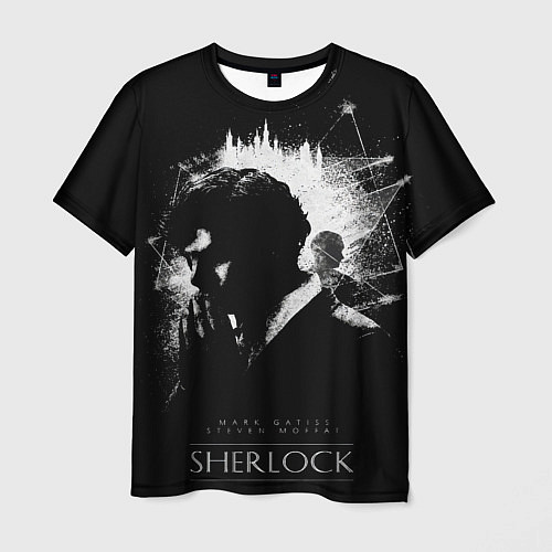 Мужская футболка Шерлок Холмс / 3D-принт – фото 1