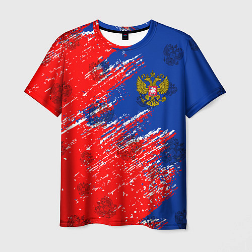 Мужская футболка Патриот России / 3D-принт – фото 1
