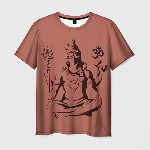 Мужская футболка Бог Шива / 3D-принт – фото 1