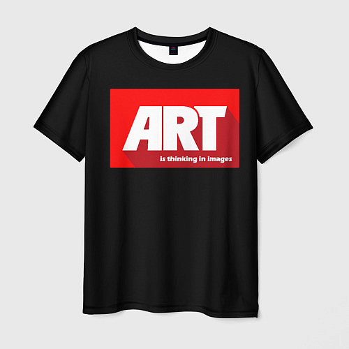 Мужская футболка Art red / 3D-принт – фото 1