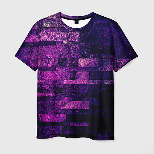 Мужская футболка Purple-Wall / 3D-принт – фото 1