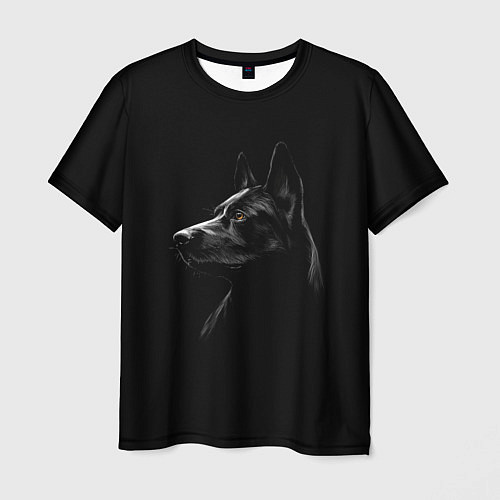 Мужская футболка Собака / 3D-принт – фото 1