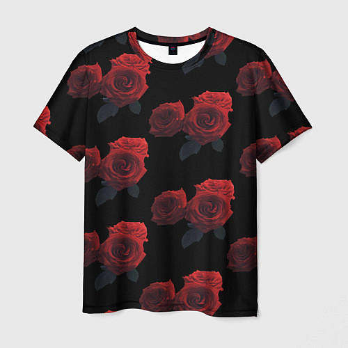 Мужская футболка Роза / 3D-принт – фото 1